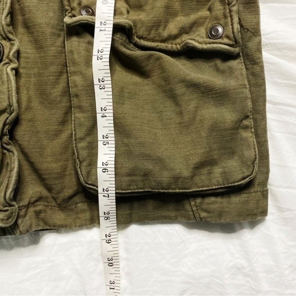 Free People Surplus Military Not Your Brothers Jacket Army Green Cotton Size S - Picture 7 of 9